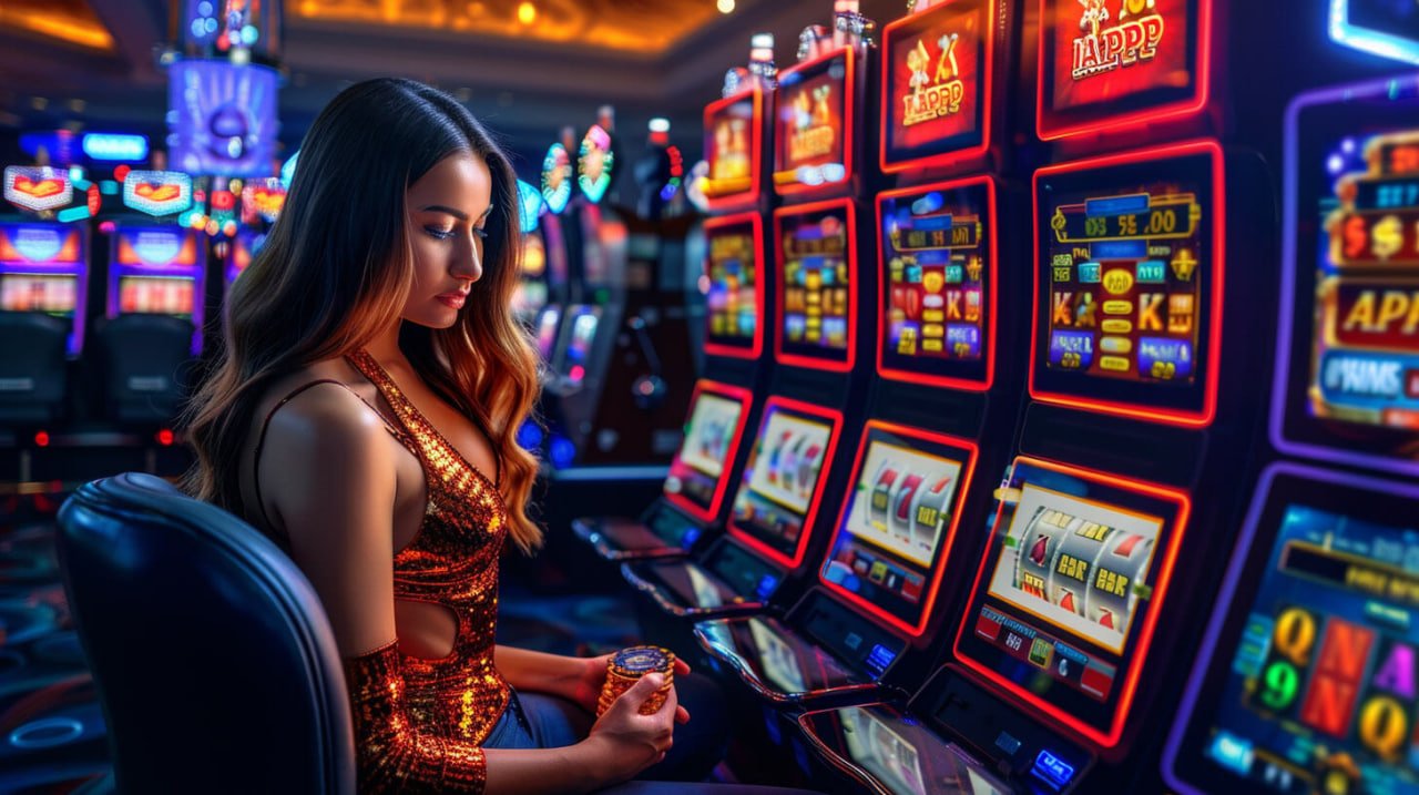 Tiga lapisan neon lisatoto di layar malam